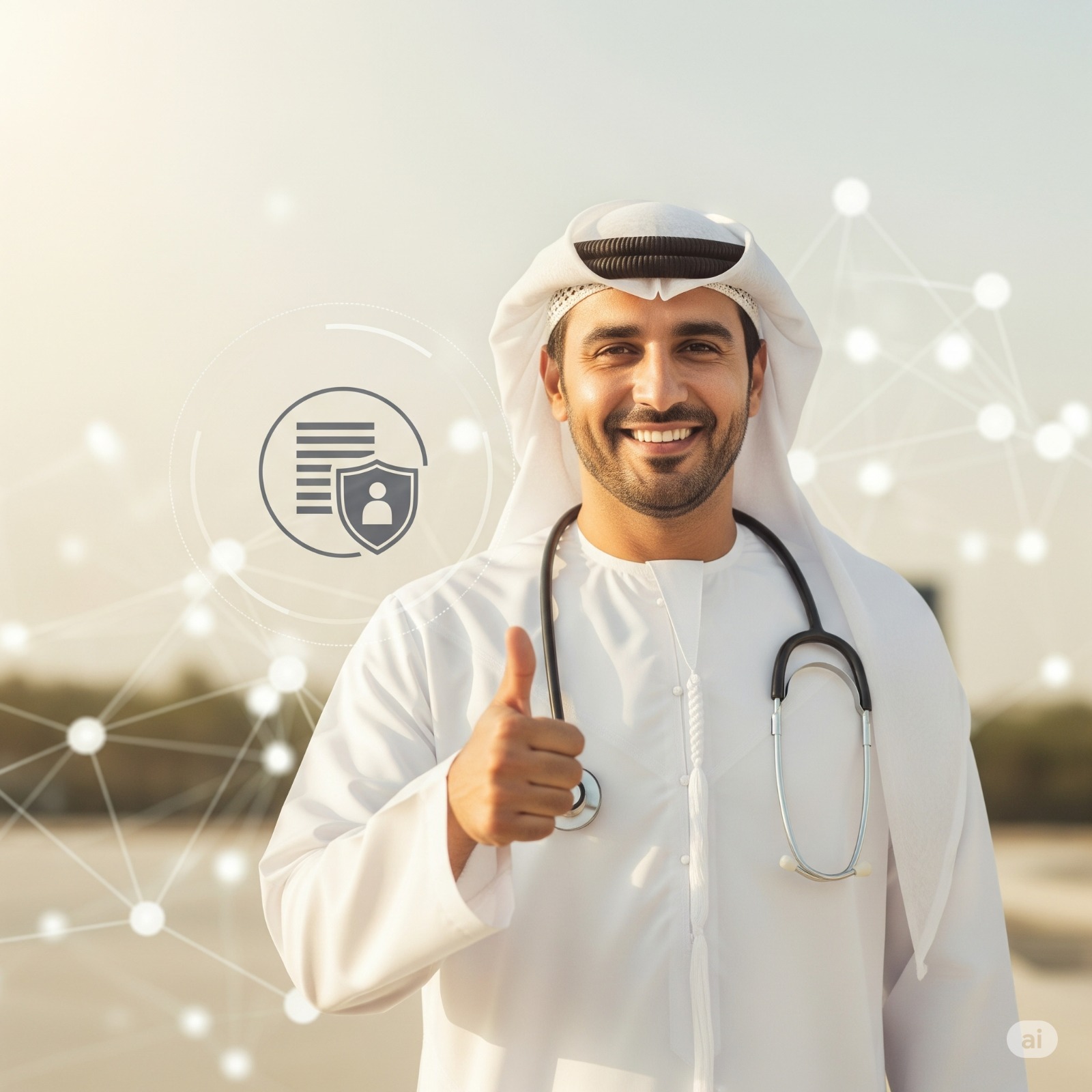 Doctor with patient